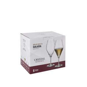 Taurės vynui 470 ml 6 vnt komplektas CRYSTAL BOHEMIA 6341SI9747