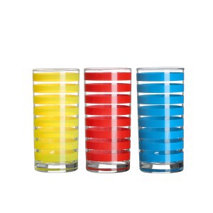 Stiklinių komplektas 3 vnt 295 ml (mix - spalvotos) Urban Living 33359