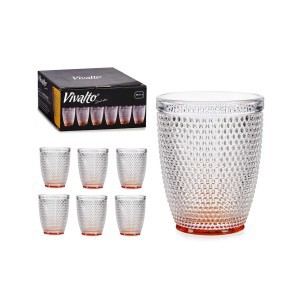 Stiklinių komplektas 6 vnt 300 ml gintaro spalvos Vivalto 77090