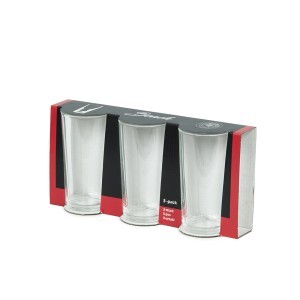 Stiklinių komplektas 3 vnt 250 ml Beach Domino 5904297339698