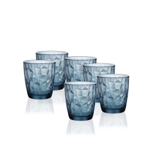 Stiklinių komplektas 6 vnt. 385 ml okeano mėlyna sp. Bormioli 8004360065367