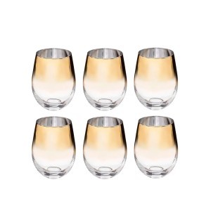 Stiklinių komplektas 6 vnt 540 ml su aukso sp. dekoru Secret de Gourmet 154968
