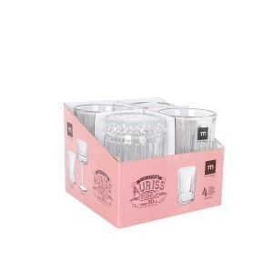 Stiklinių komplektas 4 vnt 500 ml D8,5xH13 cm La Mediterranea 413102182