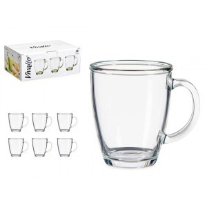 Puodeliai 310 ml 6 vnt stikliniai Vivalto 82276