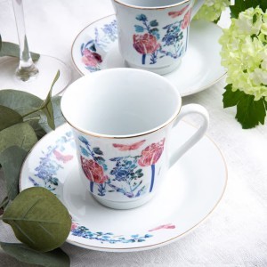 Puodeliai porcelianiniai 6 vnt komplektas 220 ml CLARA Domotti 62473