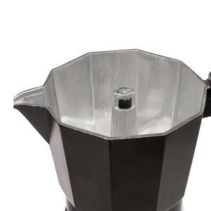 Kavinukas 375ml aliumininis, juodos spalvos 16x10x19 cm Secret de Gourmet 194155