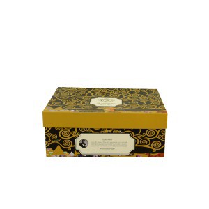 Puodeliai espreso  su lėkštelėmis porcelianiniai 2 vnt. 90 ml G. Klimt DUO