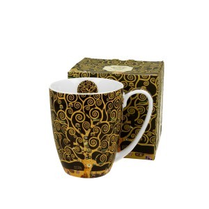 Puodelis porcelianinis 360 ml G.Klimt Gyvenimo medis DUO