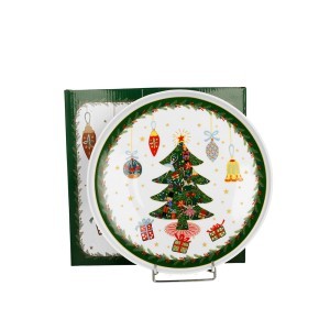 Lėkštė porcelianinė Eglutė 25.5 cm kld DUO