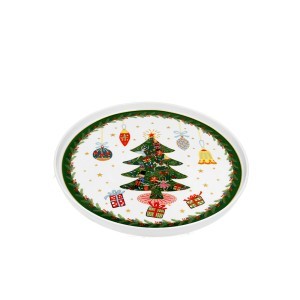 Lėkštė porcelianinė Eglutė 25.5 cm kld DUO