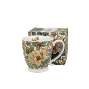 Puodelis porcelianinis Baltas bijūnas 510 ml DUO