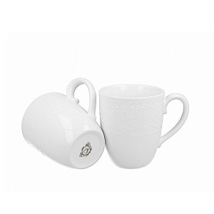 Puodeliai porcelianiniai 2 vnt. Alice 370 ml DUO