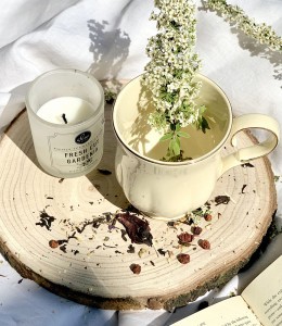 Puodelis porcelianinis kreminės spl. Clark 450 ml DUO