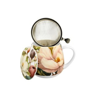 Puodelis porcelianinis su sieteliu Magnolija 430 ml DUO