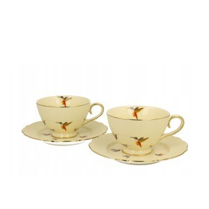 Puodeliai porcelianiniai kreminės spl. 2 vnt. Kolibris 260 ml DUO
