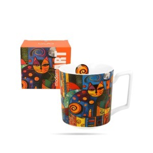 Puodelis porcelianinis Modern Katinas 450 ml DUO