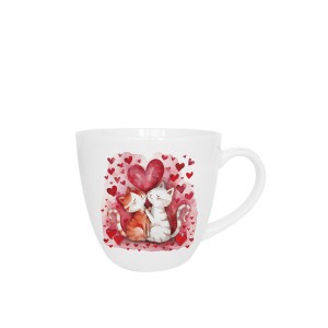 Puodelis porcelianinis Įsimylėję katinai 460 ml DUO