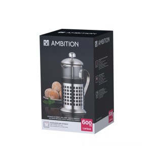Kavinukas 600 l stiklas, nerūdijantis plienas LARISSA Ambition 92853