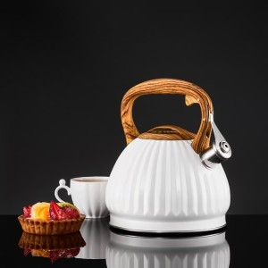 Virdulys 2,5 l CURLY baltos/medžio spalvos Ambition 42783