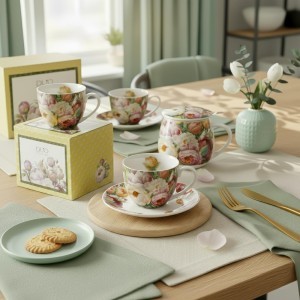 Puodelis porcelianinis Bijūnai 430 ml DUO