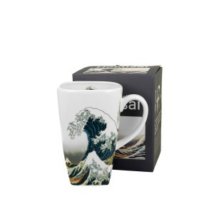 Puodelis porcelianinis 650 ml K. Hokusai Didžioji banga DUO