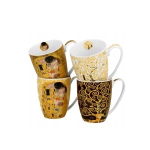 Puodeliai porcelianiniai 4 vnt. 360 ml G. Klimt  DUO