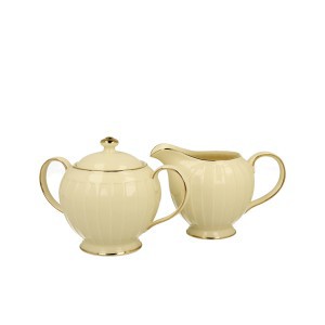 Cukrinė ir indelis pienui porcelianinis 420/325 ml NINA DUO