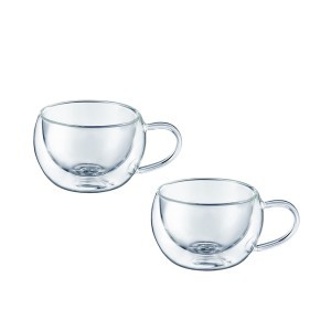 Puodeliai stikliniai 2 vnt su dvigubomis sienelėmis 300 ml MIA Ambition 96856