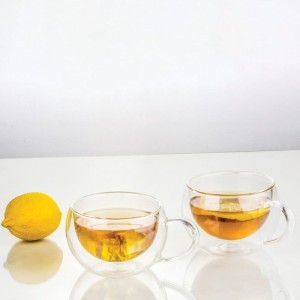 Puodeliai stikliniai 2 vnt su dvigubomis sienelėmis 300 ml MIA Ambition 96856