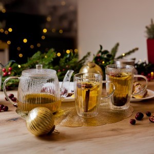 Arbatinukas stiklinis 1,2 l 13,5x22x15,1 cm CURLY Ambition 42273