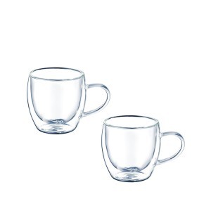 Puodeliai stikliniai 2 vnt su dvigubomis sienelėmis 100 ml MIA Ambition 96857