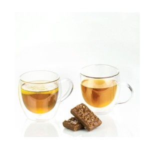 Puodeliai stikliniai 2 vnt su dvigubomis sienelėmis 100 ml MIA Ambition 96857