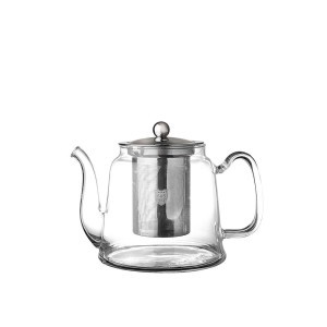 Arbatinukas stiklinis 1 l 19x15x13 cm nerūdijančio plieno filtras Estia 01-13356