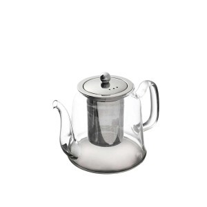 Arbatinukas stiklinis 1 l 19x15x13 cm nerūdijančio plieno filtras Estia 01-13356