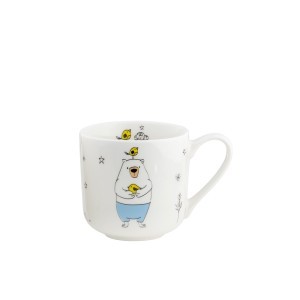 Puodelis porcelianinis STORY 455 ml meškutis Ambition 43601