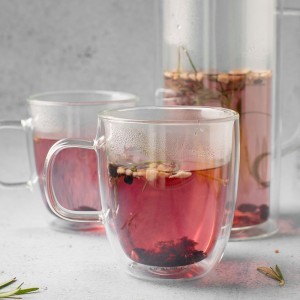 Puodeliai stikliniai 2 vnt su dvigubomis sienelėmis 350 ml MIA Ambition 96855