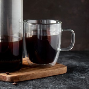 Puodeliai stikliniai 2 vnt su dvigubomis sienelėmis 350 ml MIA Ambition 96855