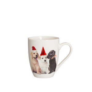 Puodelis porcelianinis Šuniukai 340 ml (mix) Winteria 641464 KLD