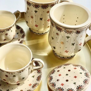 Puodeliai su lėkštutėmis kreminės spl. 2 vnt. Casablanca 260 ml DUO