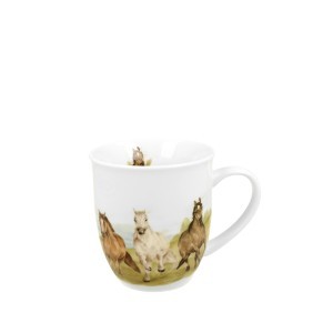 Puodelis porcelianinis 400 ml Arkliai DUO