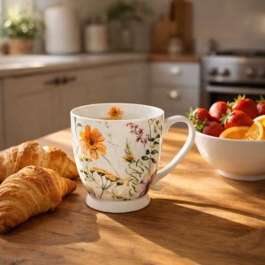 Puodelis porcelianinis 510 ml Žolelės DUO