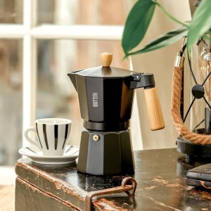 Kavinukas 450ml aliumininis, juodos spalvos Quttin BQ01100978805