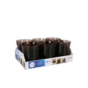 Puodelis stiklinis 310 ml rudos spalvos Duralex C20-4018CRR (6)