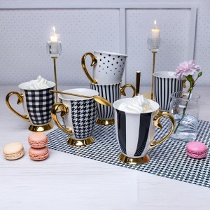 Puodelis porcelianinis DIANA 300 ml dryžuotas Ambition 19996