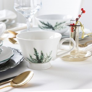 Puodelis porcelianinis Verge Pine 380 ml Ambition 39969