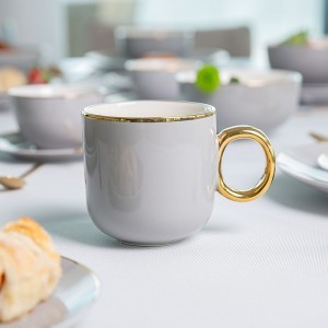 Puodelis porcelianinis ROYAL 380 ml pilkas Ambition 43633