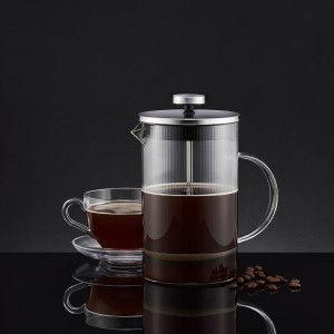 Kavinukas/arbatinukas 800 ml stiklas, nerūd. plienas CURLY Ambition 42294