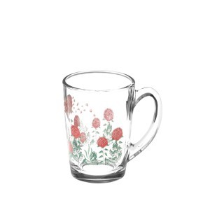 Puodelis stiklinis 320 ml Gėlės New Morning Luminarc 33224