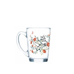 Puodelis stiklinis 320 ml Rožės New Morning Luminarc 33138