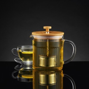 Arbatinukas stiklinis 1,2 l 12x18,5x16,5 cm nerūd. plieno filtras Ambition 42296